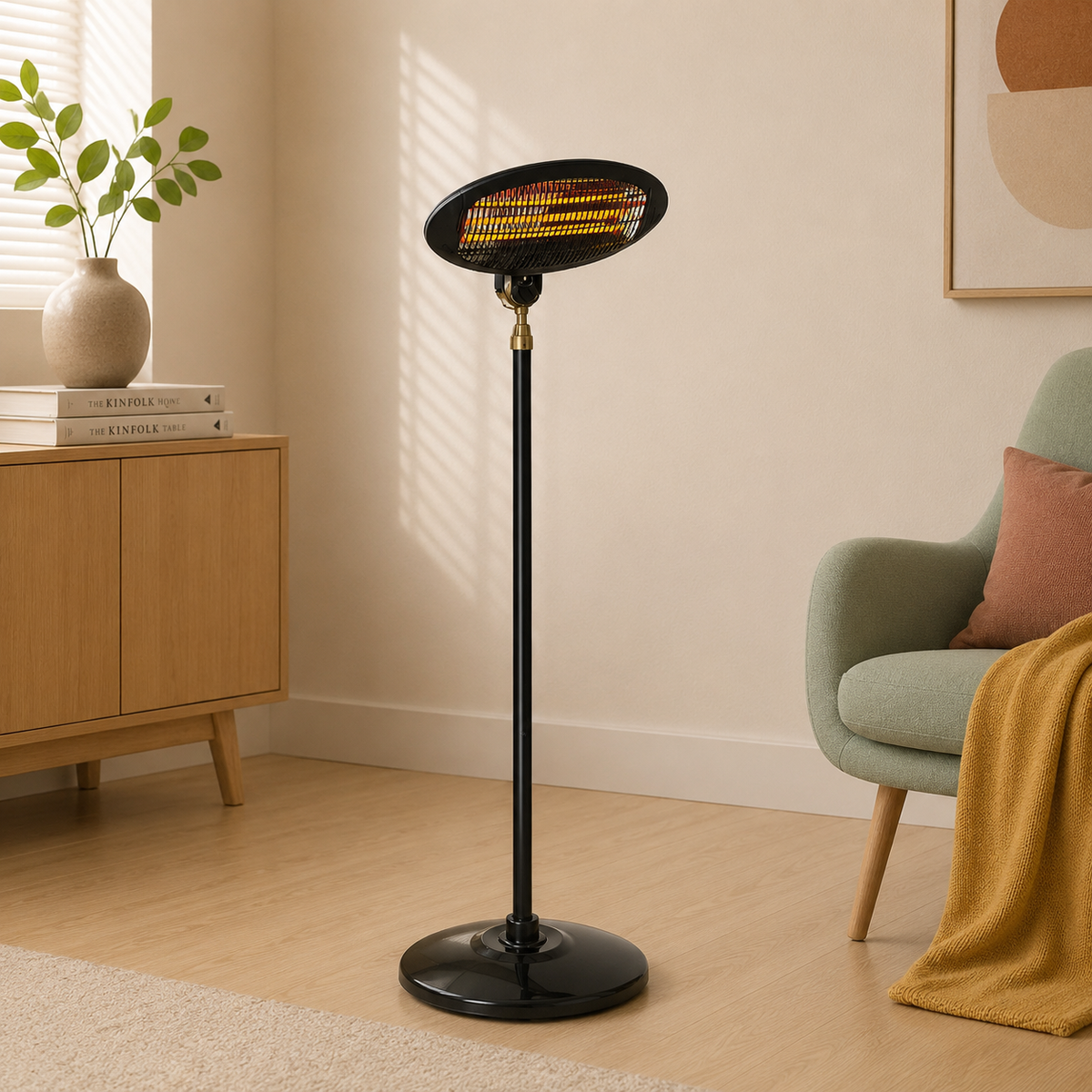 2KW Freestanding Electric Patio Heater