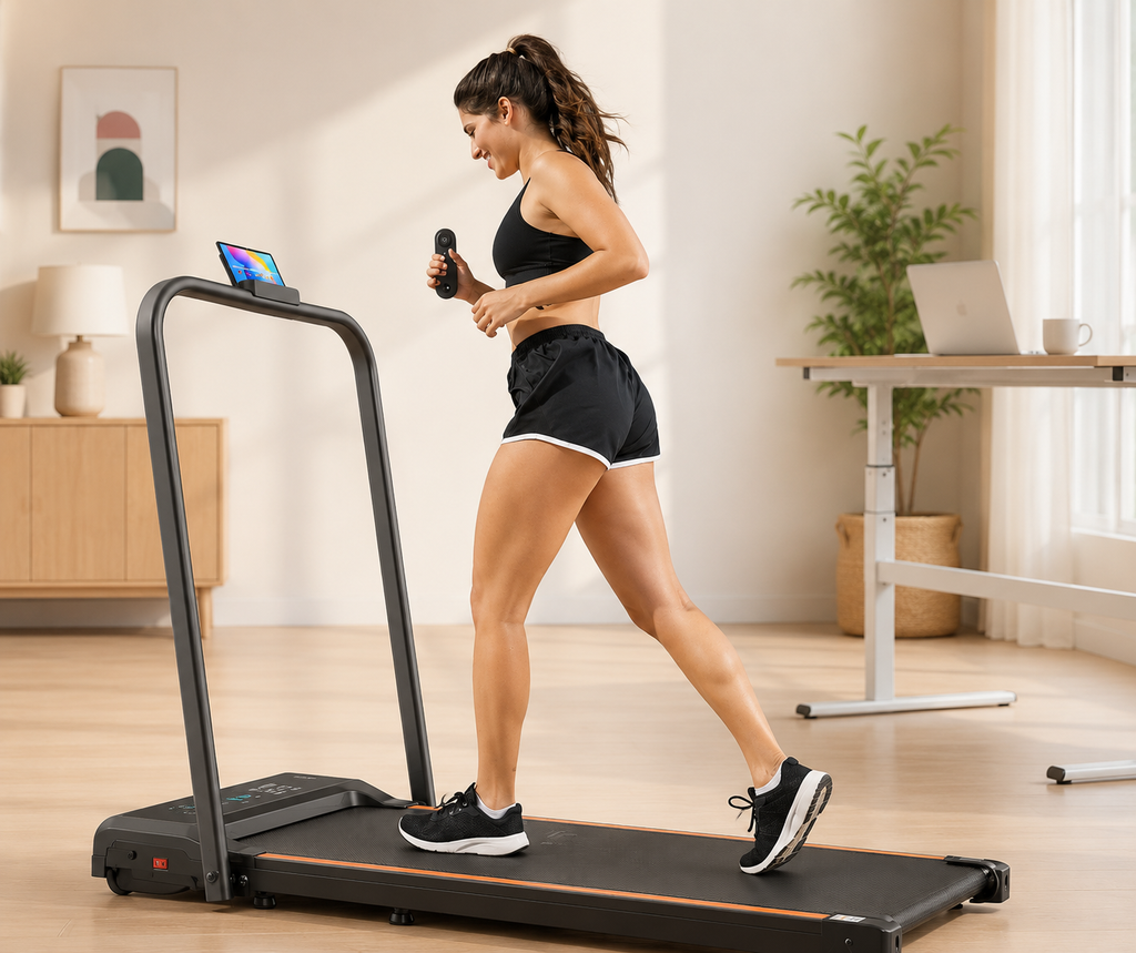 2HP Folding Walking Pad Under Desk Treadmill