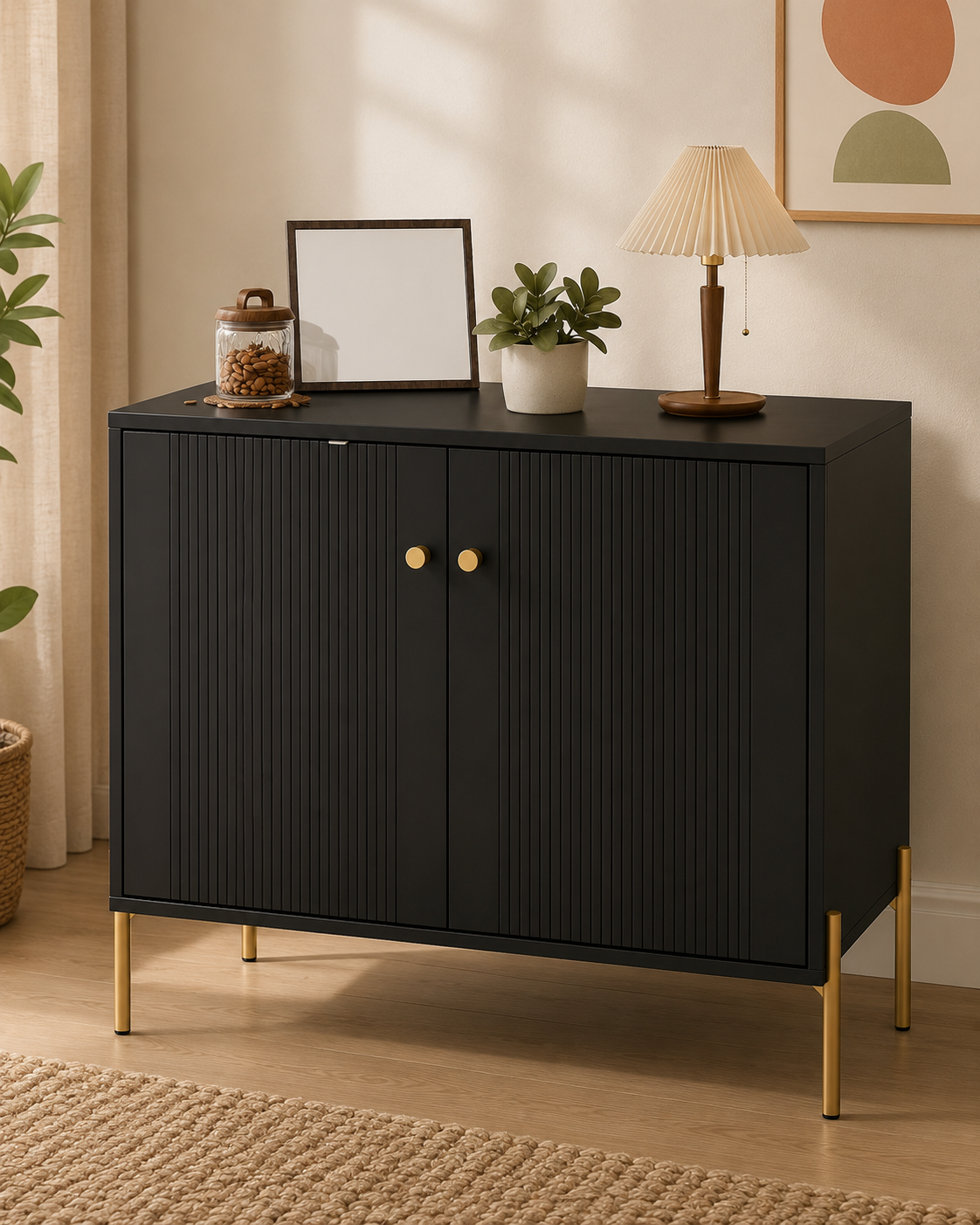 Modern Coffee Bar Sideboard Cabinet