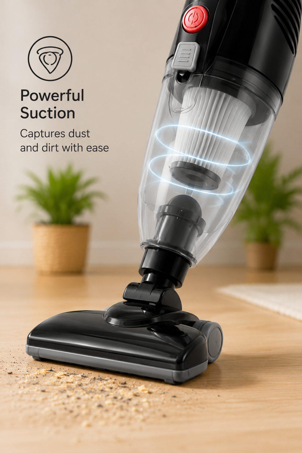 PWSonic Stick Vacuum Cleaner 1000W 2 in 1 Upright & Handheld