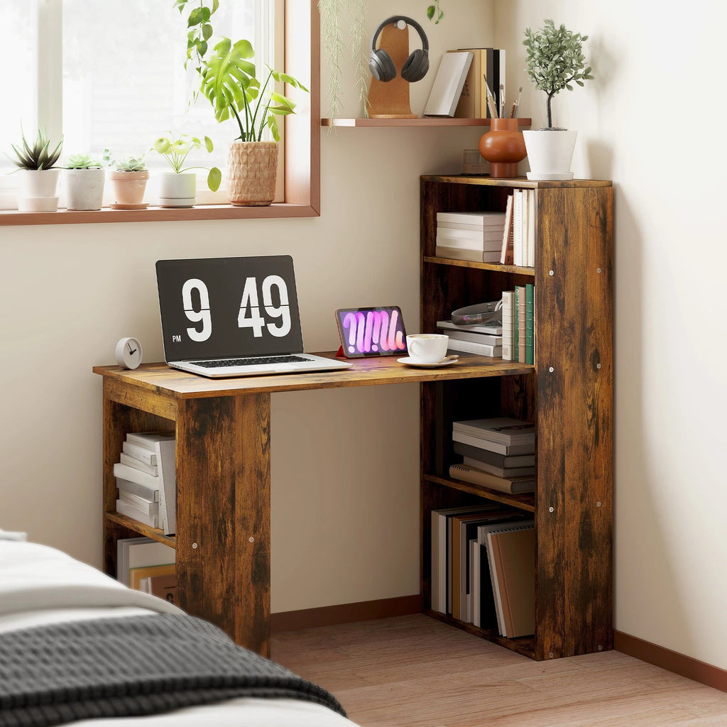 HM Computer Desk with 6 Shelves