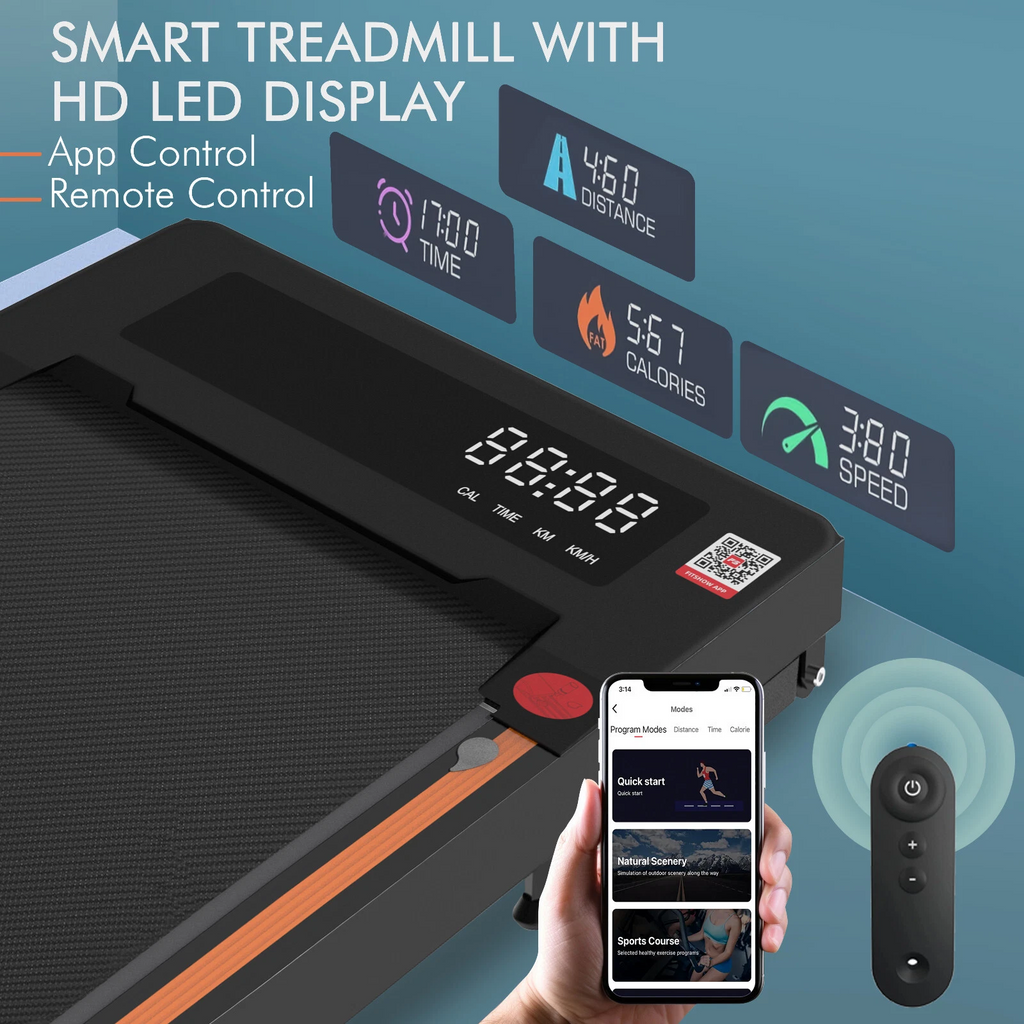 2HP Folding Walking Pad Under Desk Treadmill