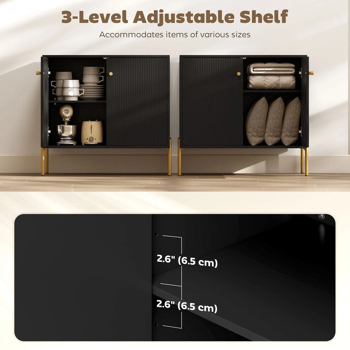 Modern Coffee Bar Sideboard Cabinet