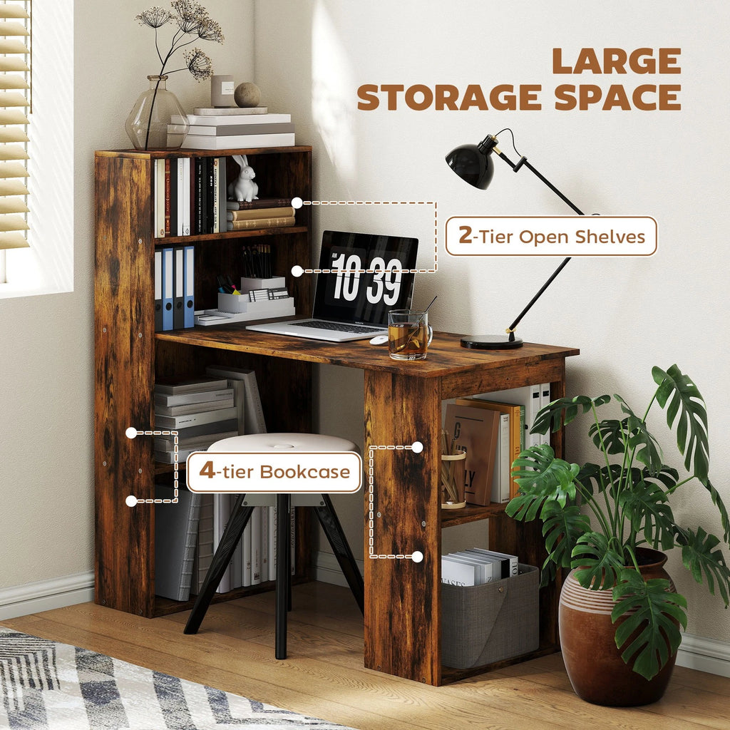 HM Computer Desk with 6 Shelves