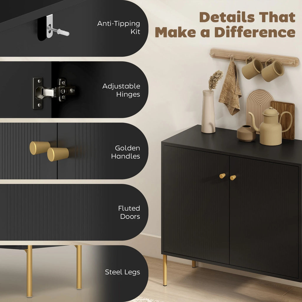 Modern Coffee Bar Sideboard Cabinet