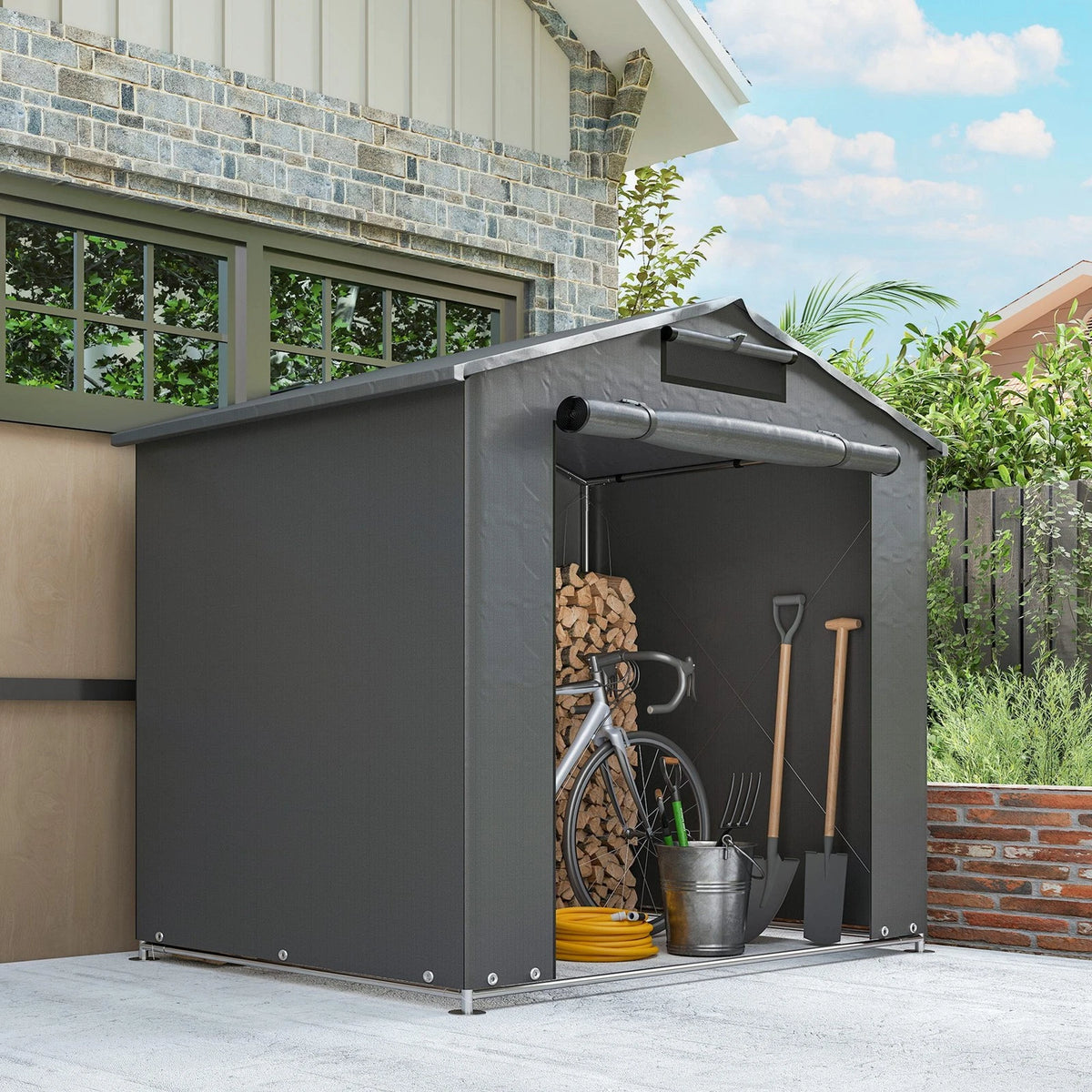 6 x 4ft Garden Storage Shed Tent