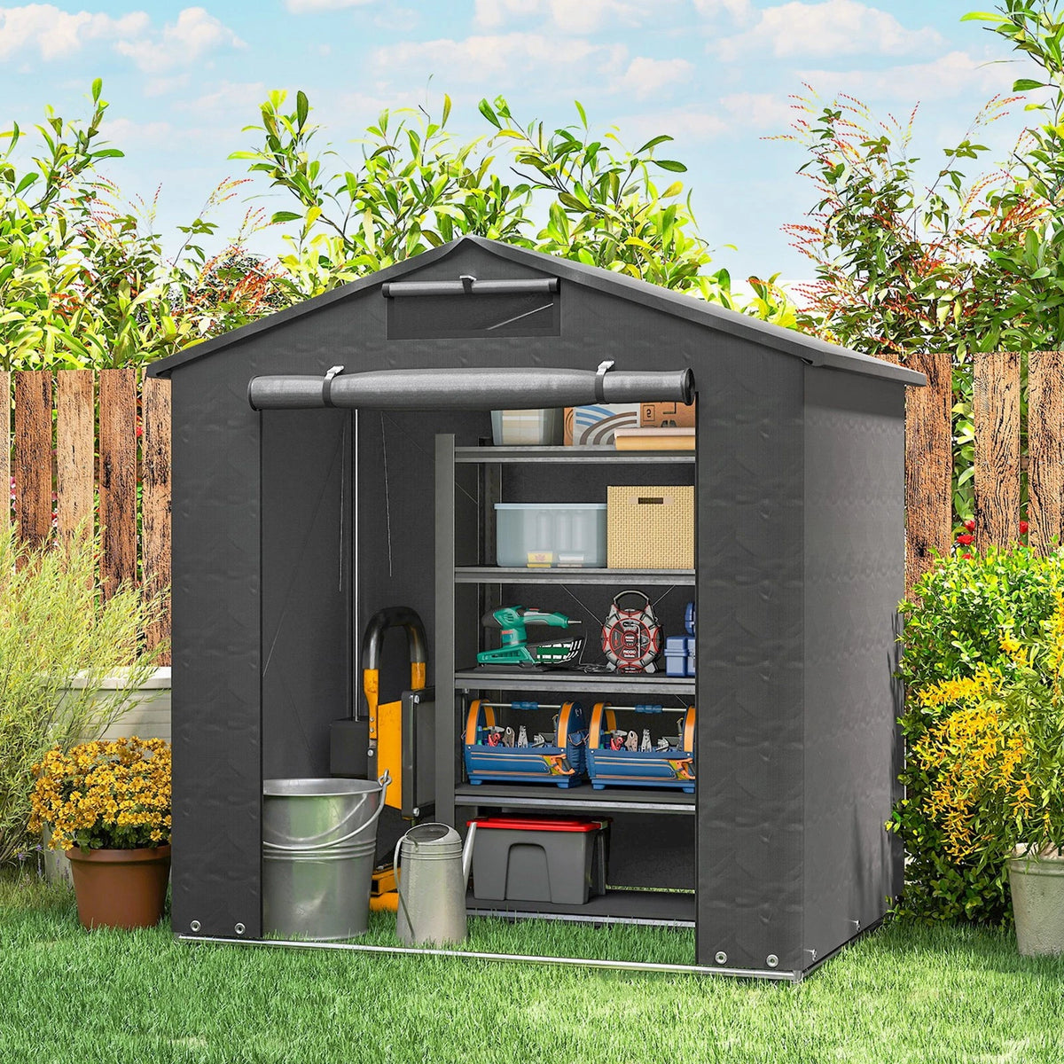 6 x 4ft Garden Storage Shed Tent